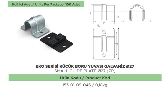 KAPALI KASA ARKA KAPI ECO BORU YUVASI KUCUK GALVZ